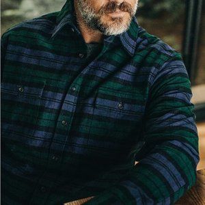 TAYLOR STITCH The Yosemite Shirt in Black Watch Plaid